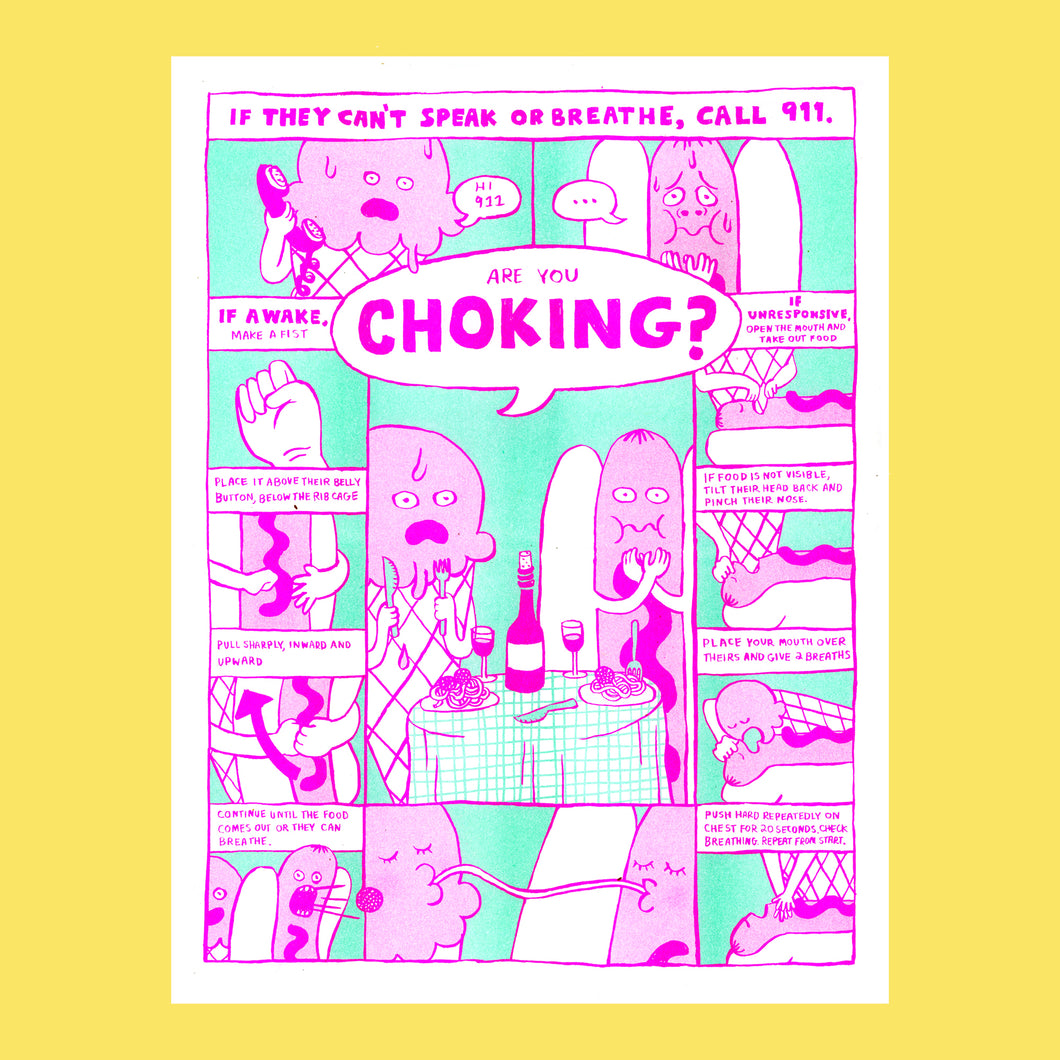 Food Choking on Food Poster